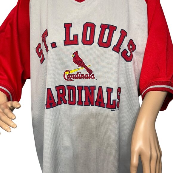 Stitches St. Louis Cardinals Pullover Jersey Short Sleeve MLB Mens Size XL - Picture 4 of 7